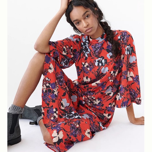 Anthropologie “Porridge” Angelique Maxi Dress in Red - Picture 4 of 7